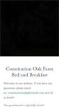 Mobile Screenshot of constitutionoakbedandbreakfast.com